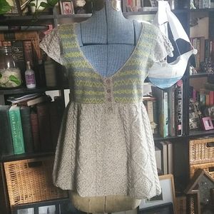Anthropologie- faire isle knitted tunic by Free People